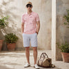 Killer Men Pink Printed Slim Fit T-Shirts
