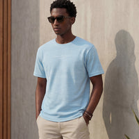 Killer Men Light Blue Printed Slim Fit T-Shirts