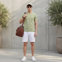 Killer Men Light Green Printed Slim Fit T-Shirts
