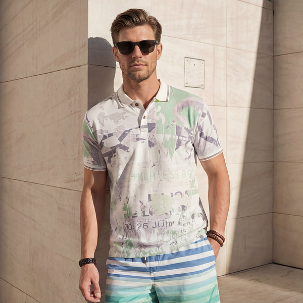 Killer Men Green Printed Slim Fit T-Shirts