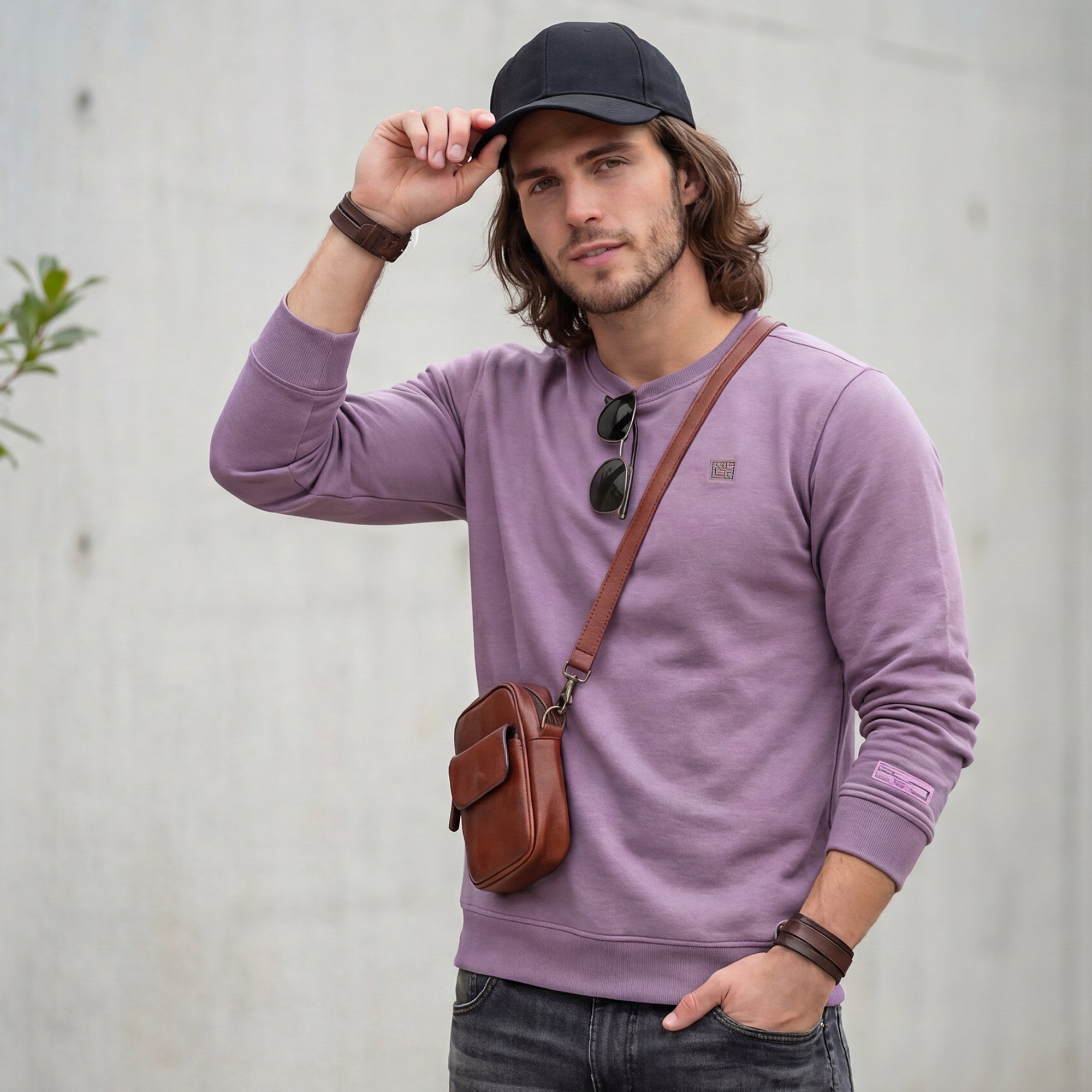 Killer Men Purple Sweat Shirts