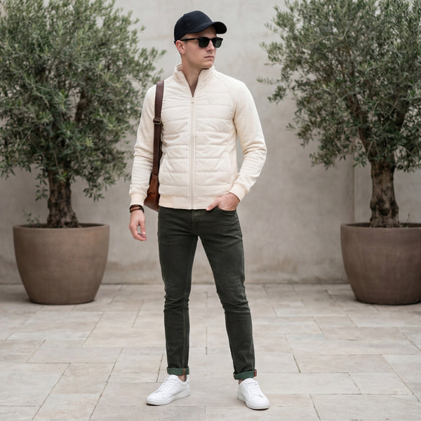 Killer Men High Neck Beige Sweat Shirts