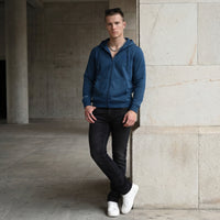 Killer Men Teal Blue Hooded Sweat Shirts