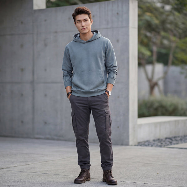 Killer Men Blue Hooded Sweat Shirts