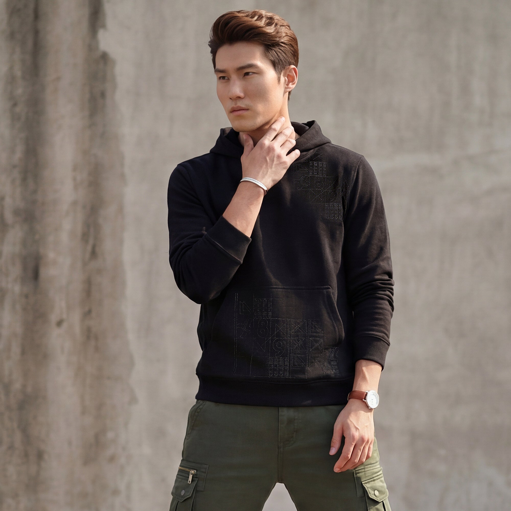 Killer Men Black Hooded Sweat Shirts