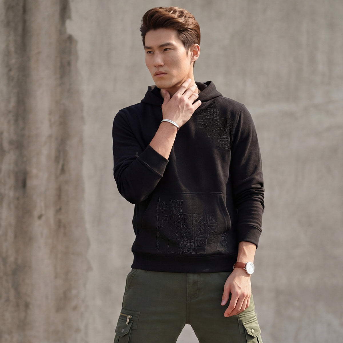 Killer Men Black Hooded Sweat Shirts