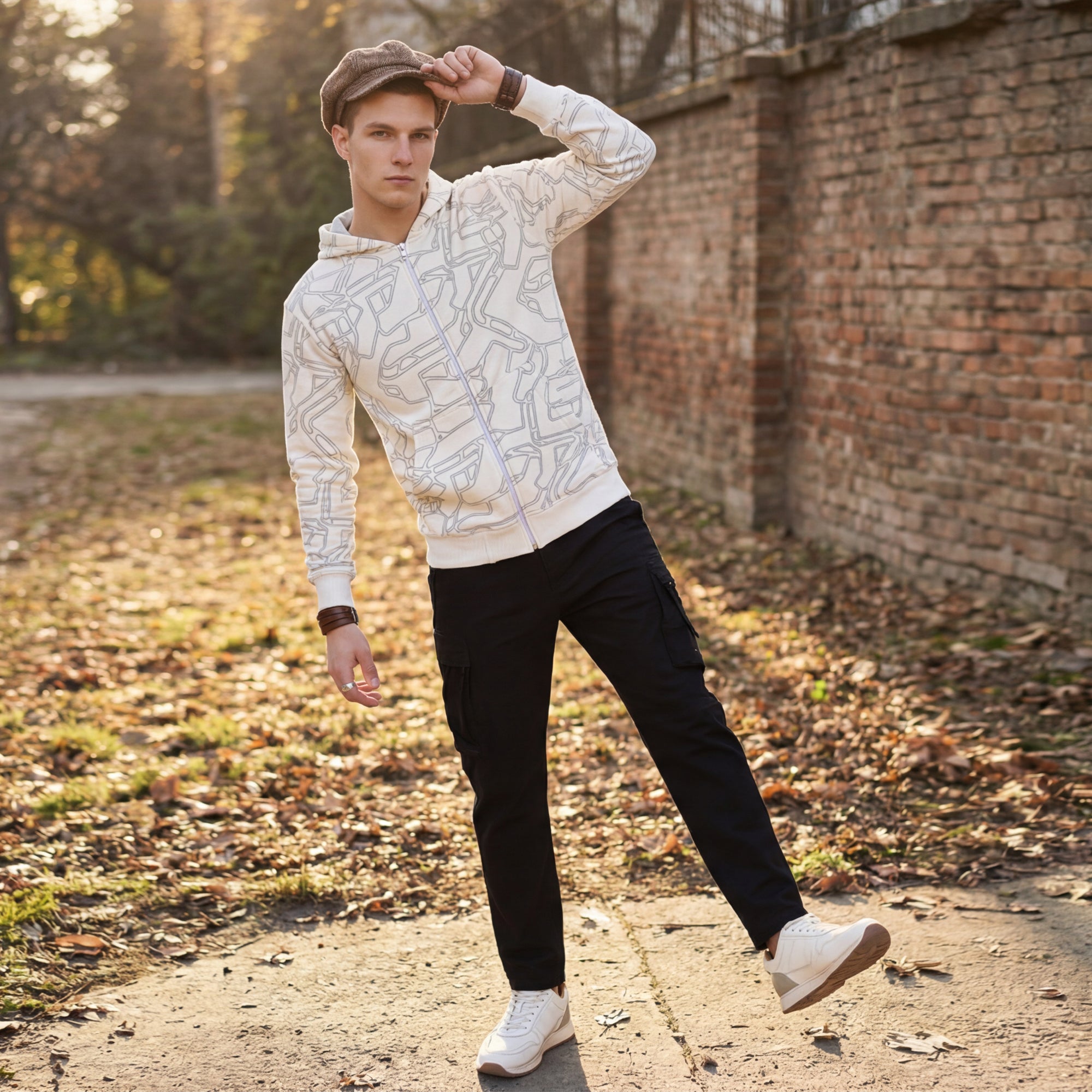 Killer Men White Hooded Sweat Shirts