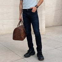 Killer Men Dark Blue Solid Slim Fit Jeans