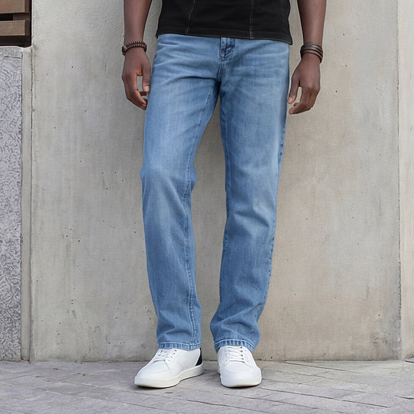 Killer Men Light Blue Solid Slim Fit Jeans