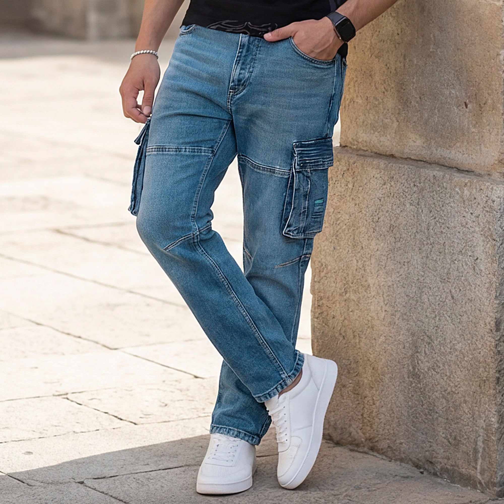 Killer Men Light Blue Loose Fit Jeans