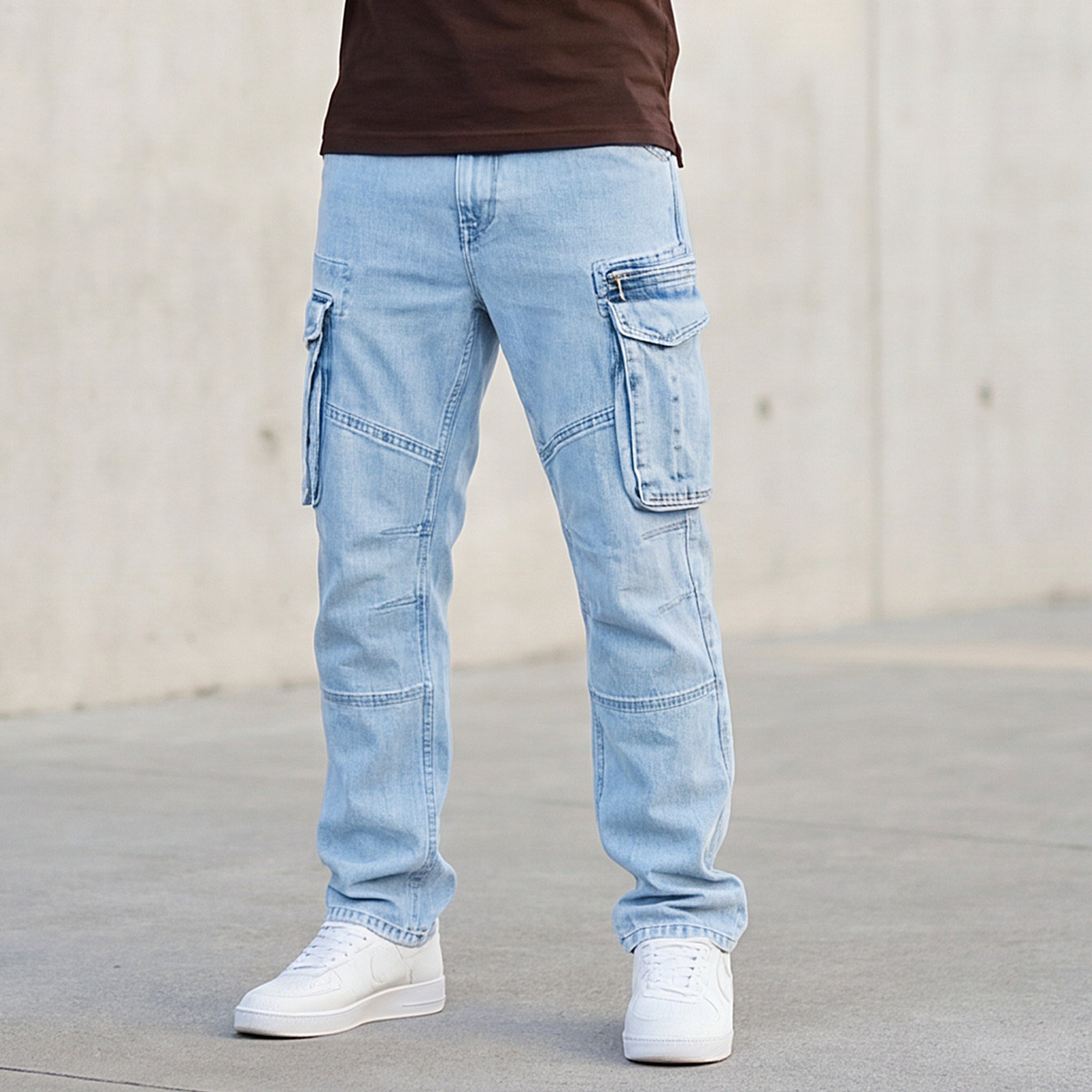 Killer Men Light Blue Loose Fit Jeans