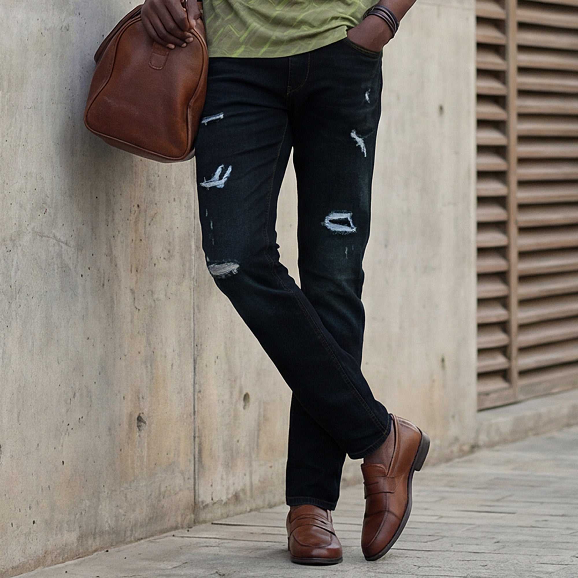 Killer Men Dark Blue Solid Slim Fit Jeans