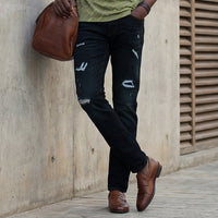 Killer Men Dark Blue Solid Slim Fit Jeans