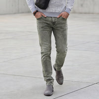 Killer Men Light Green Solid Slim Fit Jeans