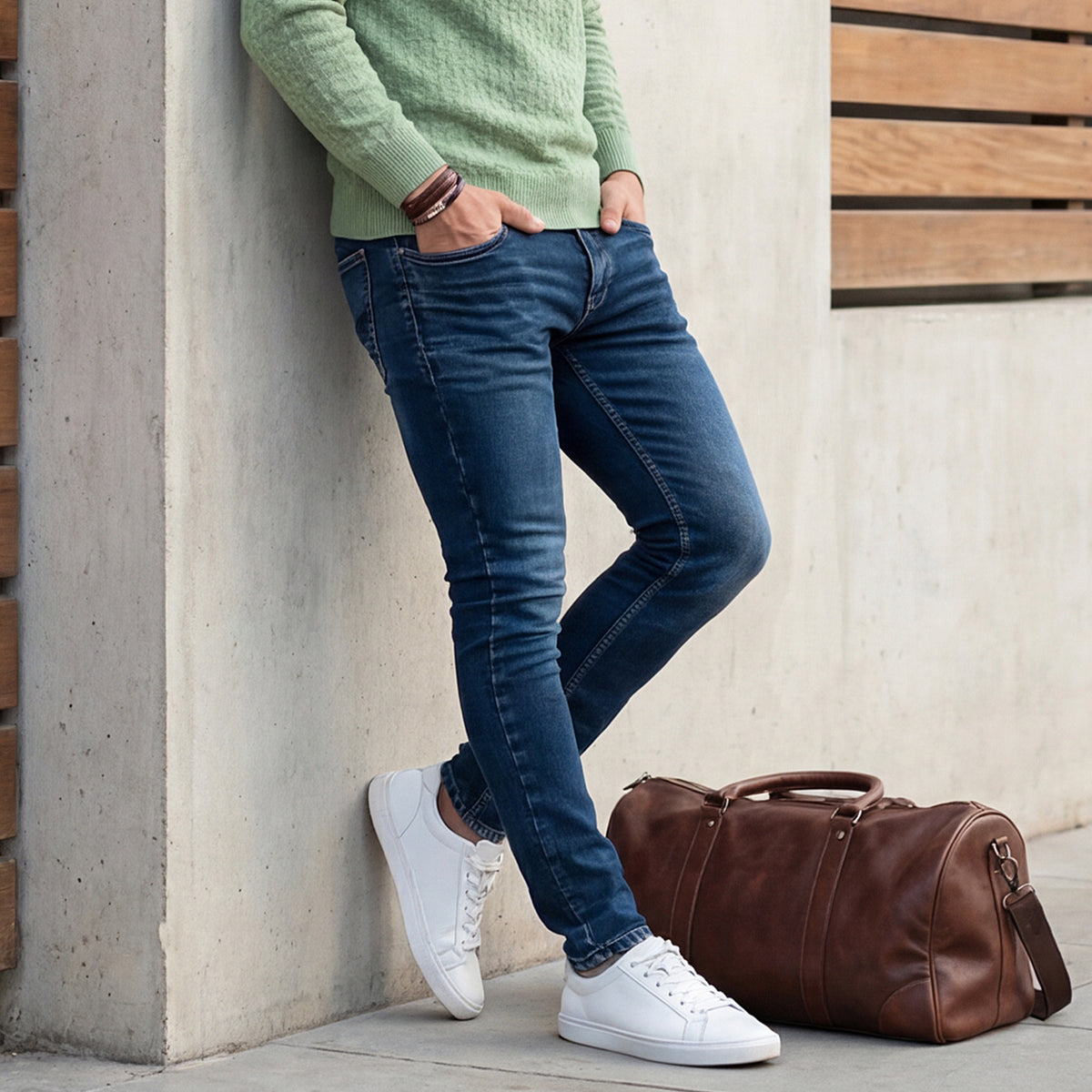 Killer Men Blue Solid Slim Fit Jeans