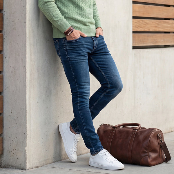 Killer Men Blue Solid Slim Fit Jeans