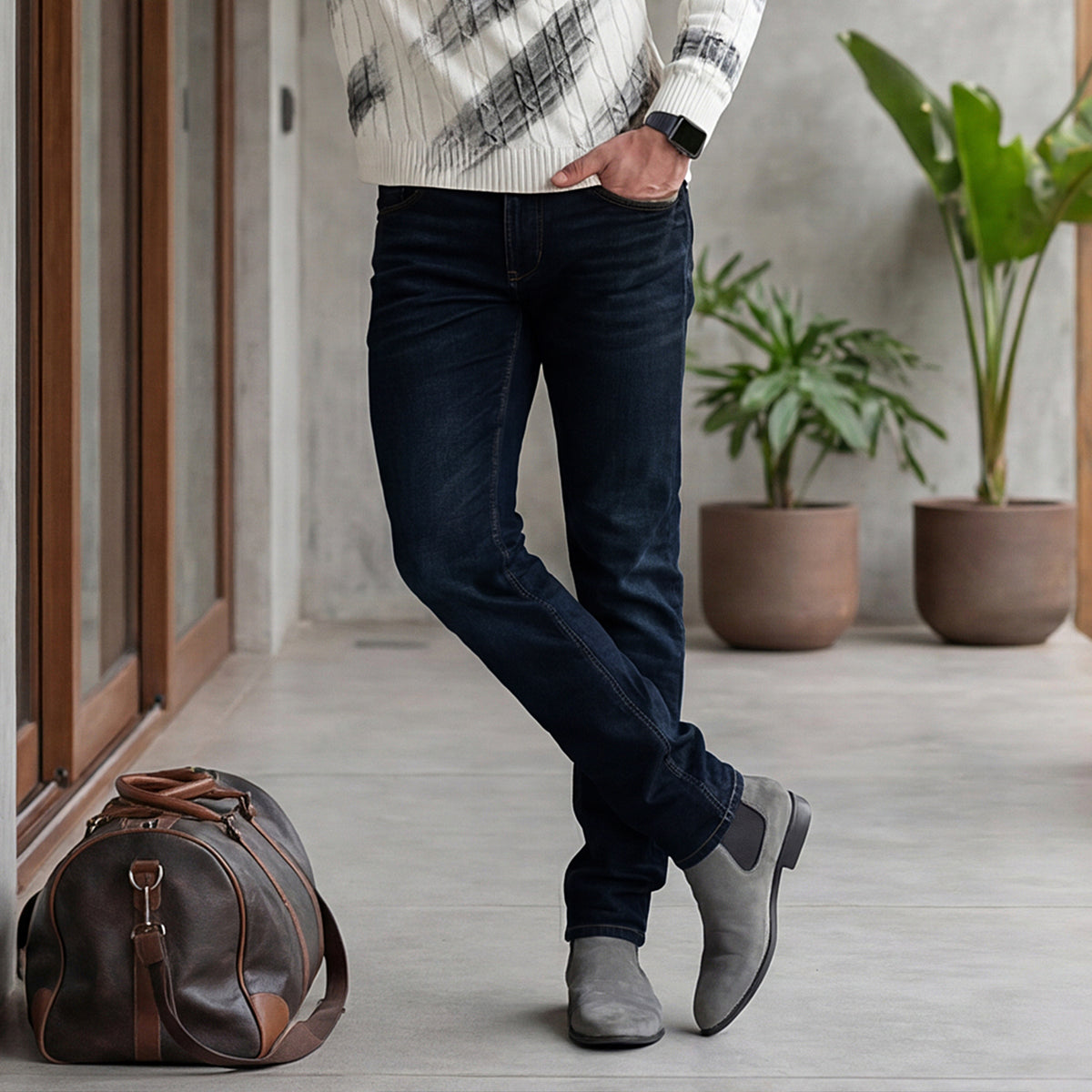 Killer Men Dark Blue Slim Fit Jeans