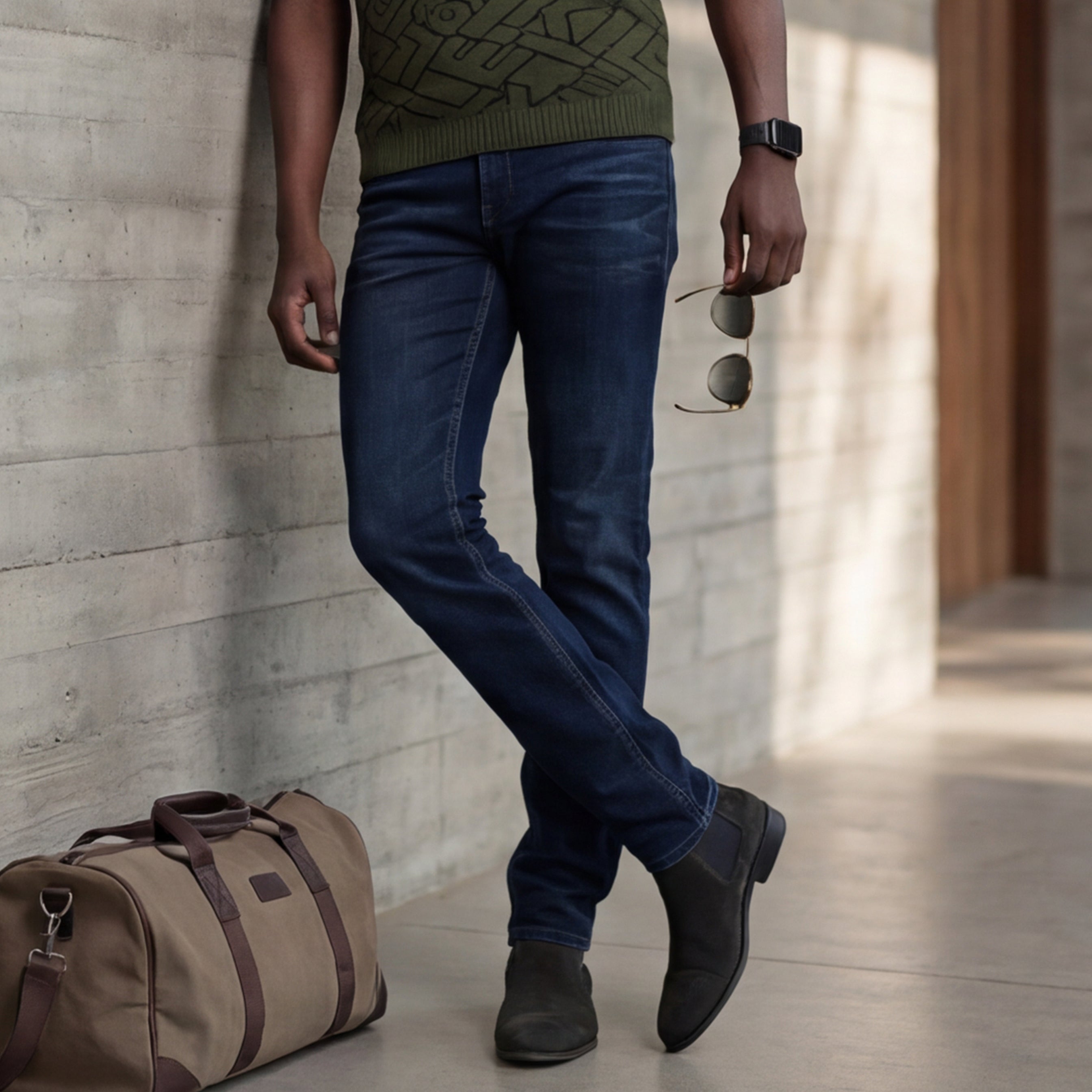 Killer Men Blue Solid Slim Fit Jeans