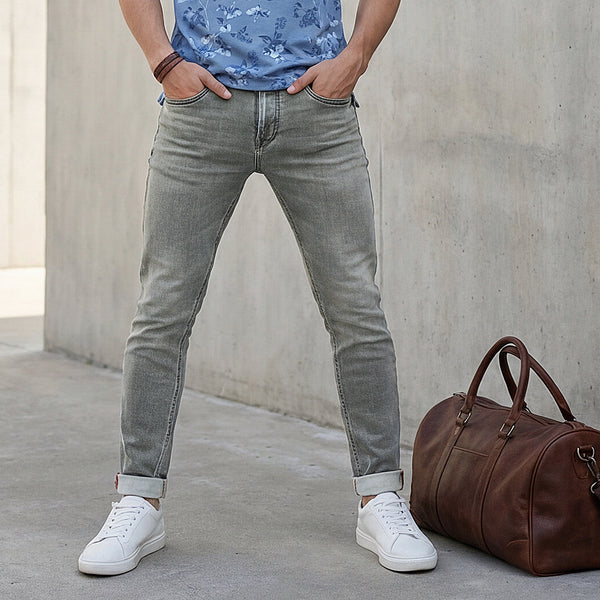 Killer Men Light Green Solid Slim Fit Jeans