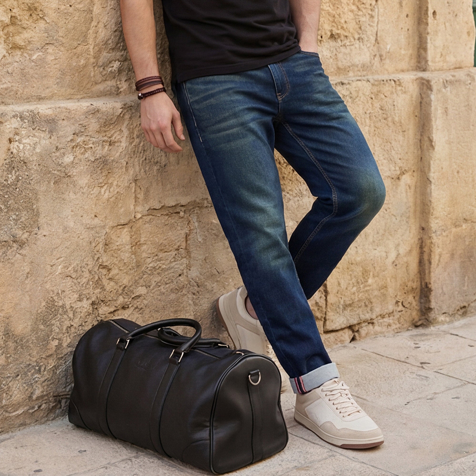 Killer Men Blue Solid Slim Fit Jeans