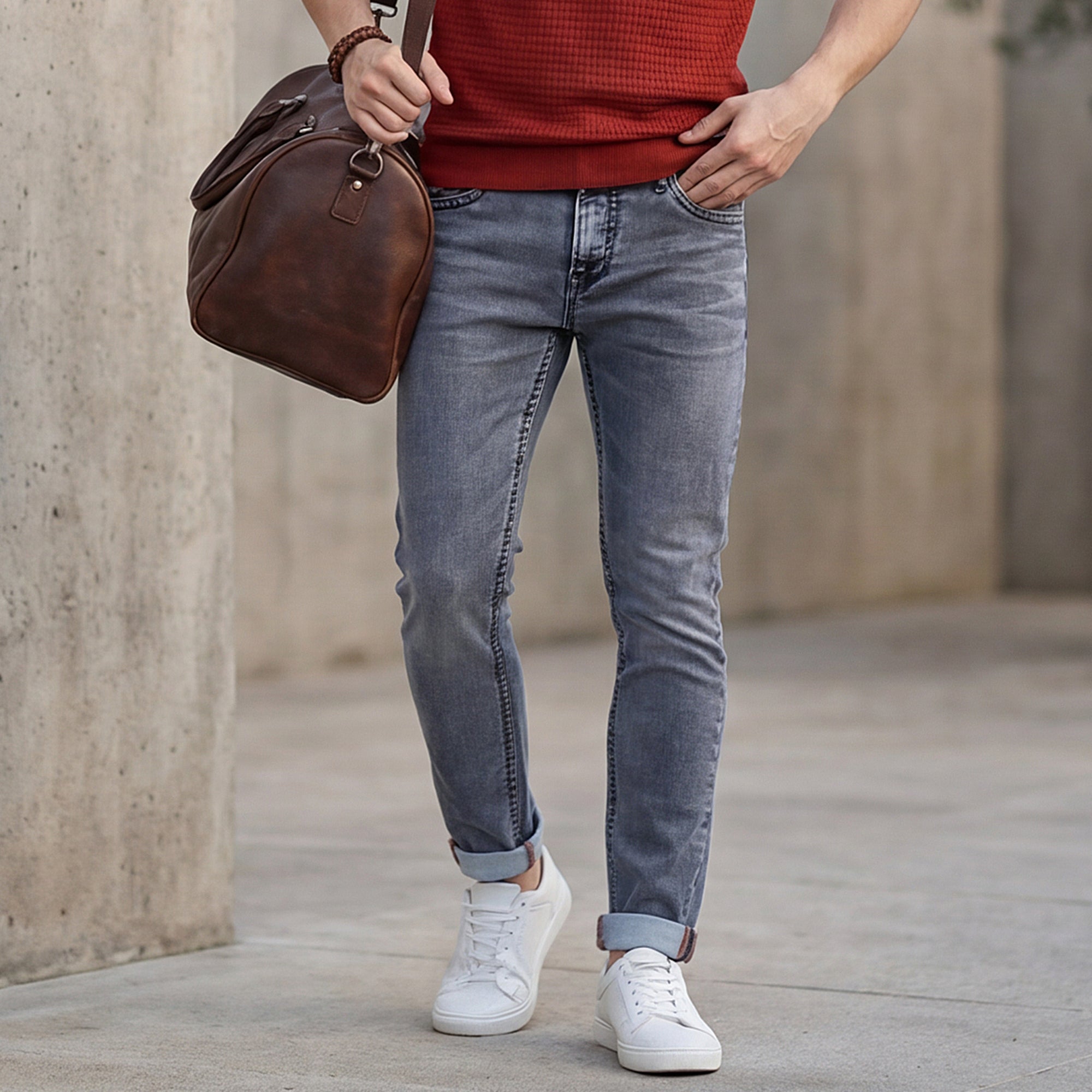 Killer Men Grey Slim Fit Jeans