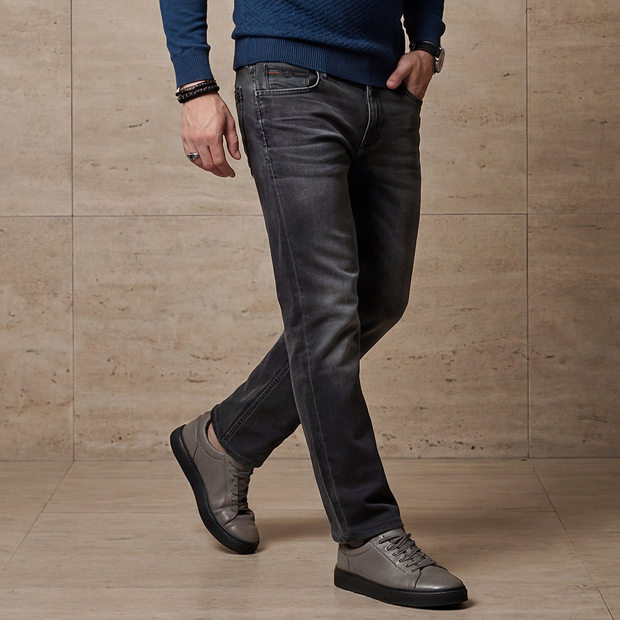 Killer Men Black Solid Slim Fit Jeans