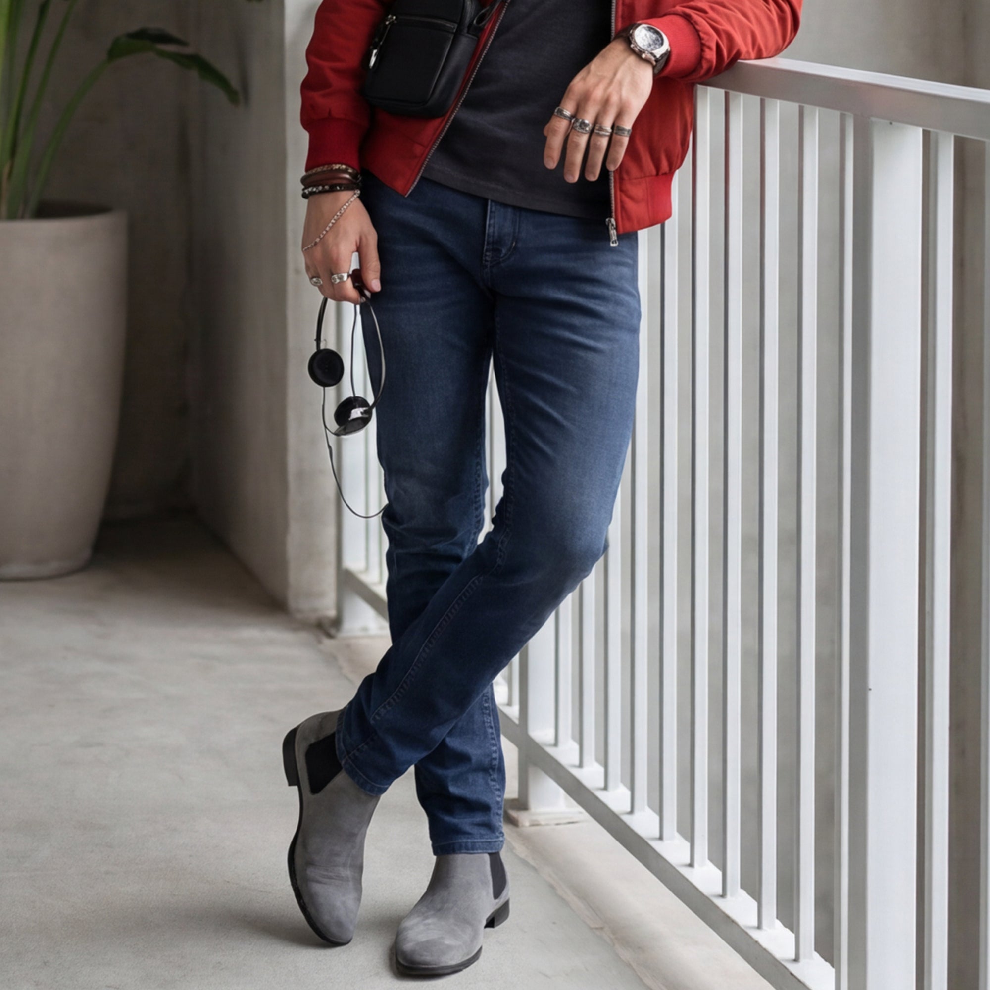 Killer Men Grey Skinny Fit Jeans