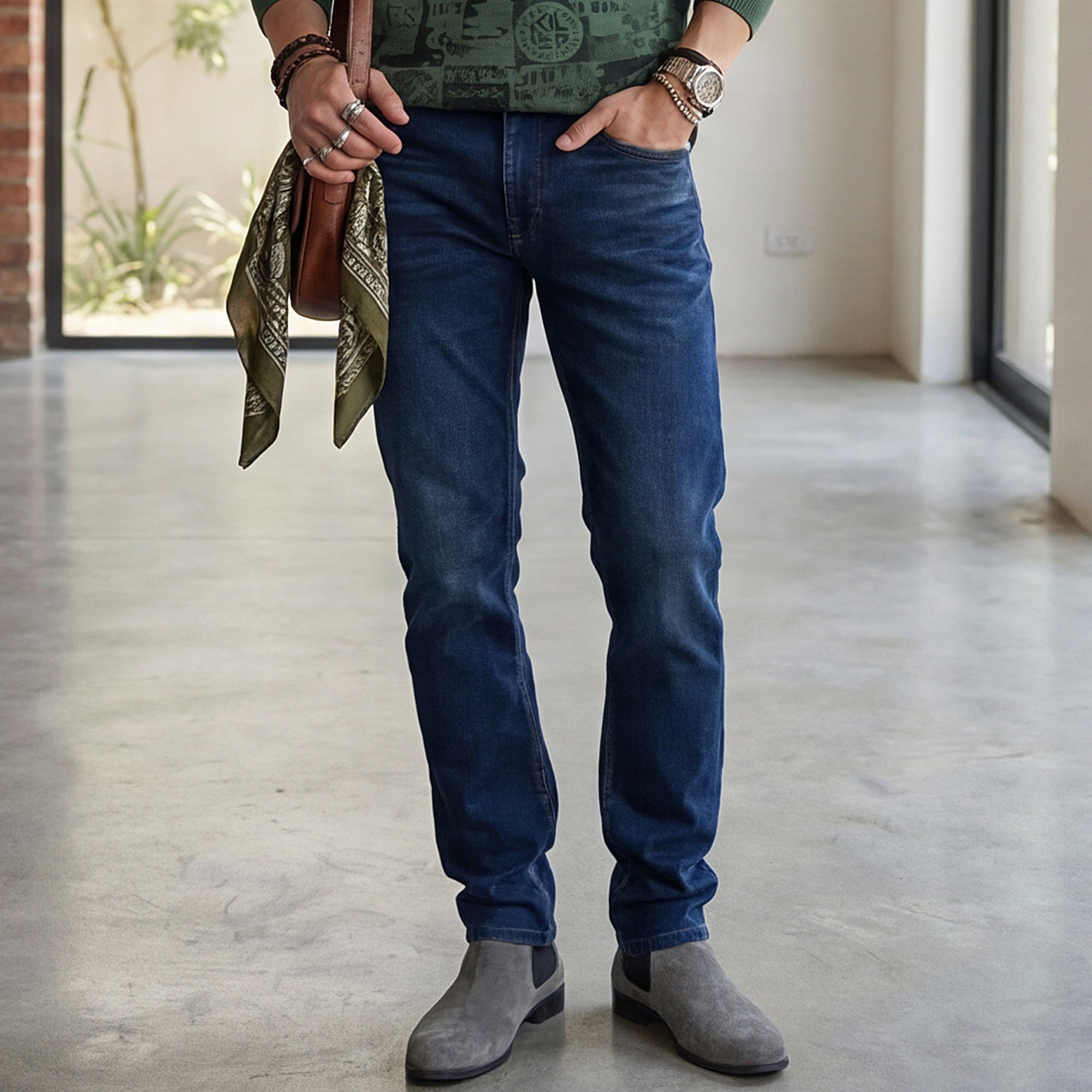 Killer Men Dark Blue Skinny Fit Jeans