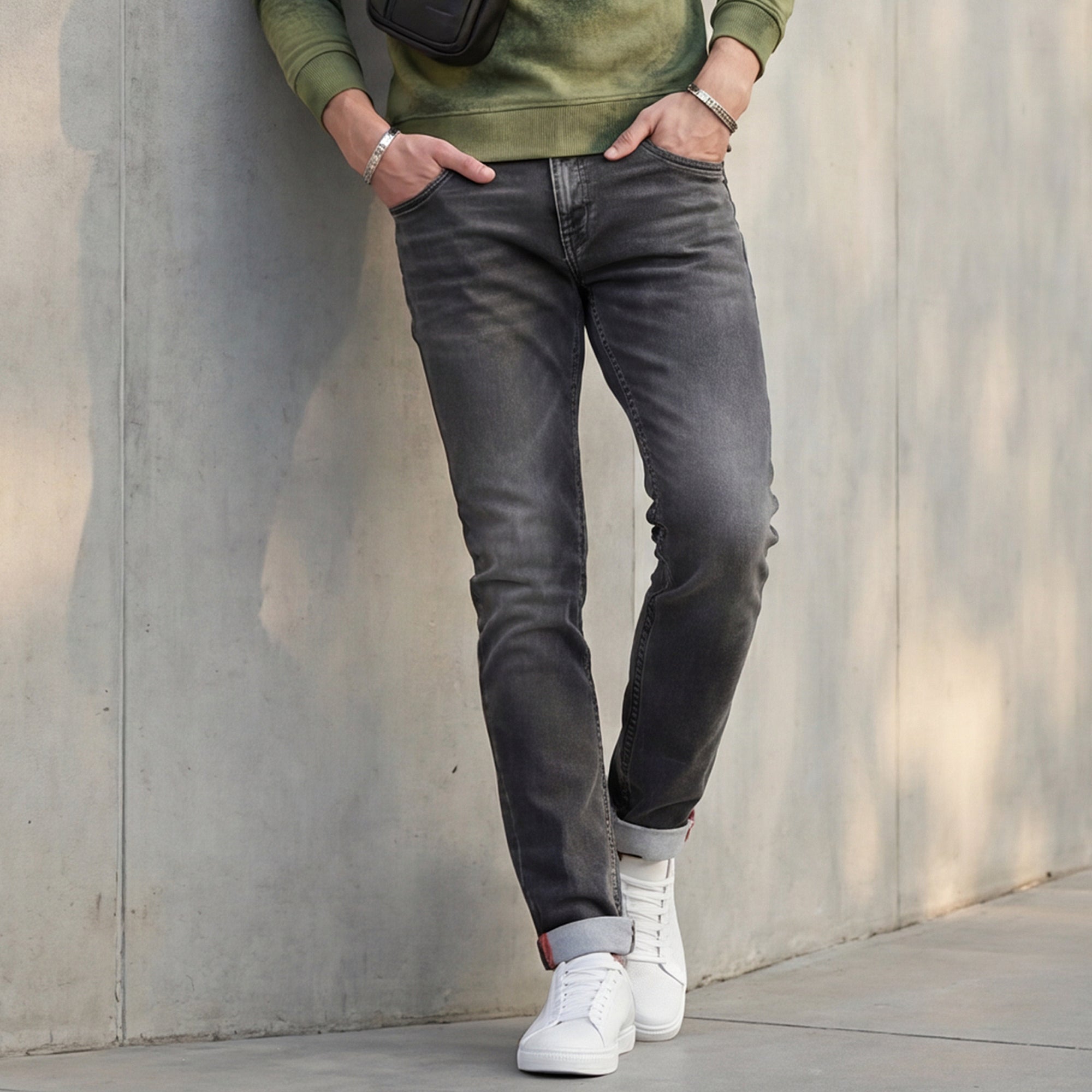 Killer Men Green Skinny Fit Jeans