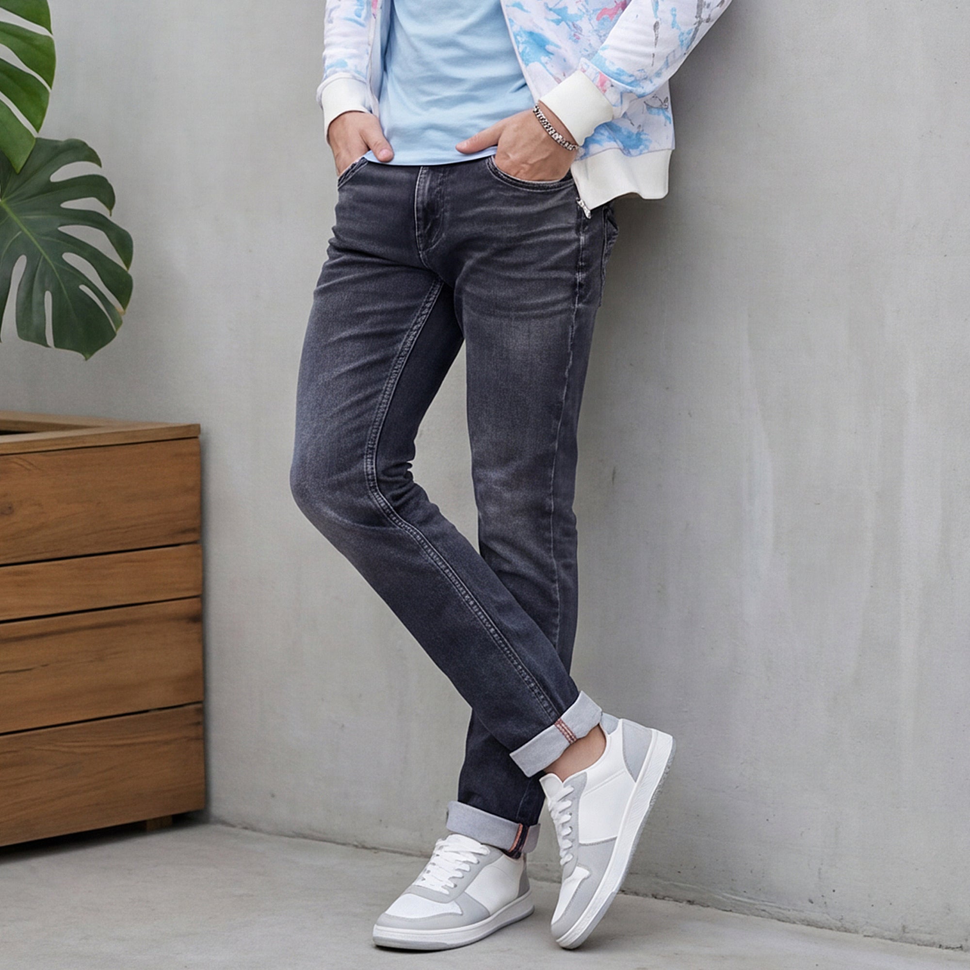 Killer Men Grey Skinny Fit Jeans