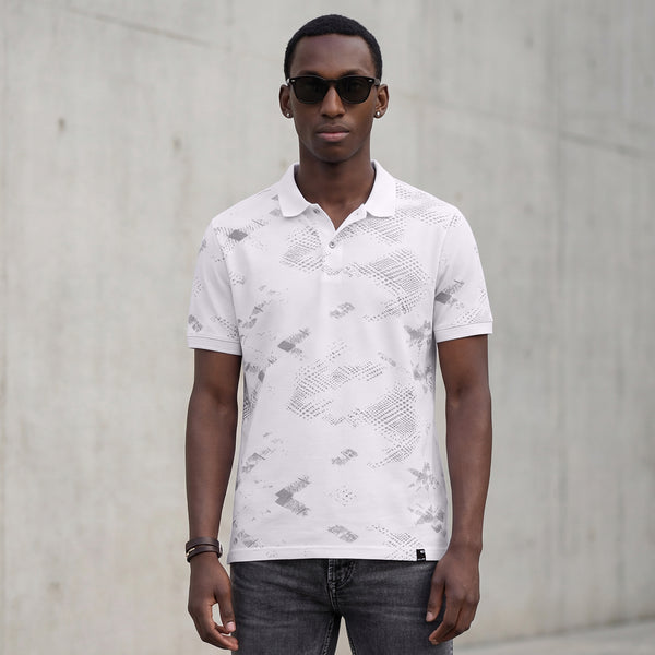 Killer Men White Printed Slim Fit T-Shirts