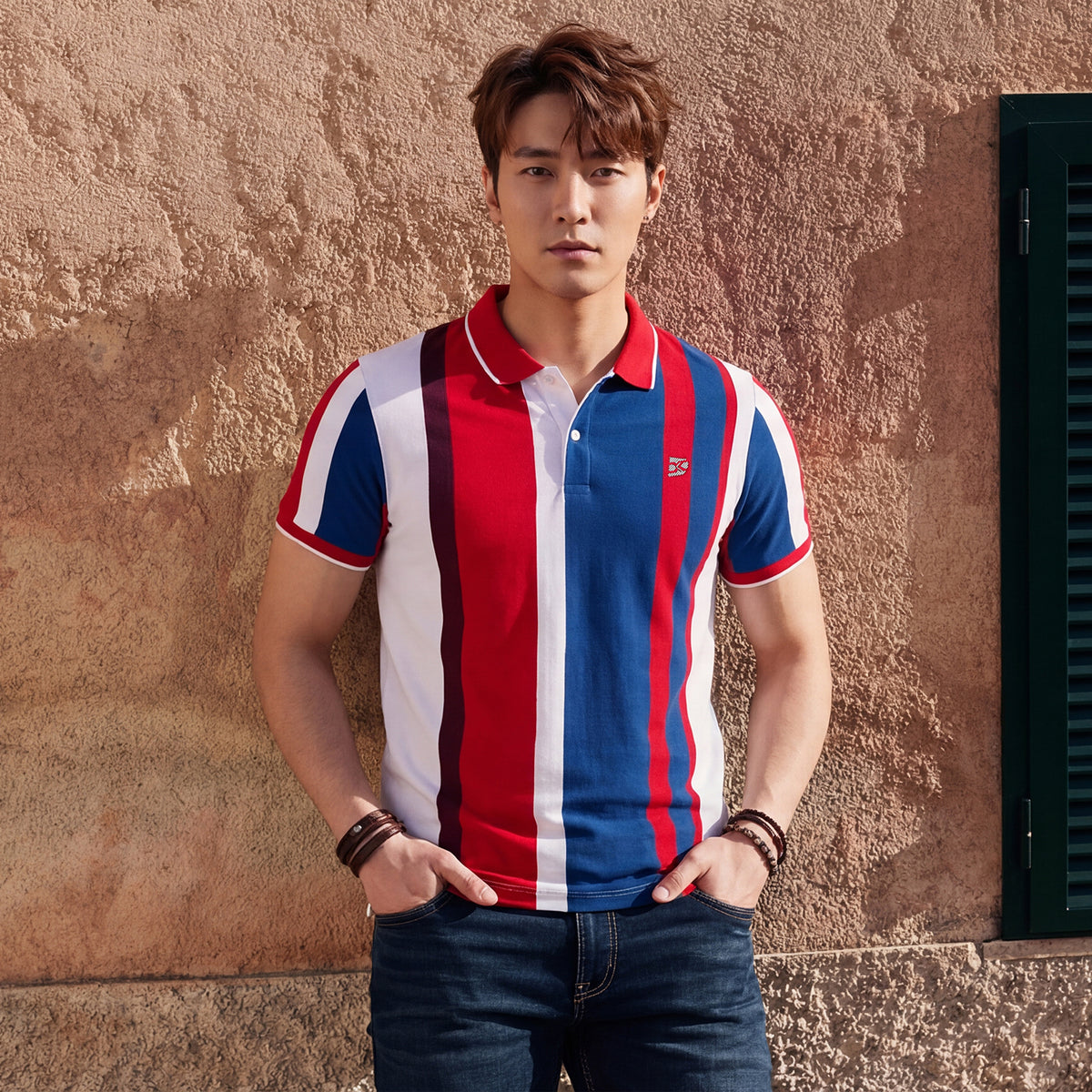 Killer Men Red Printed Slim Fit T-Shirts