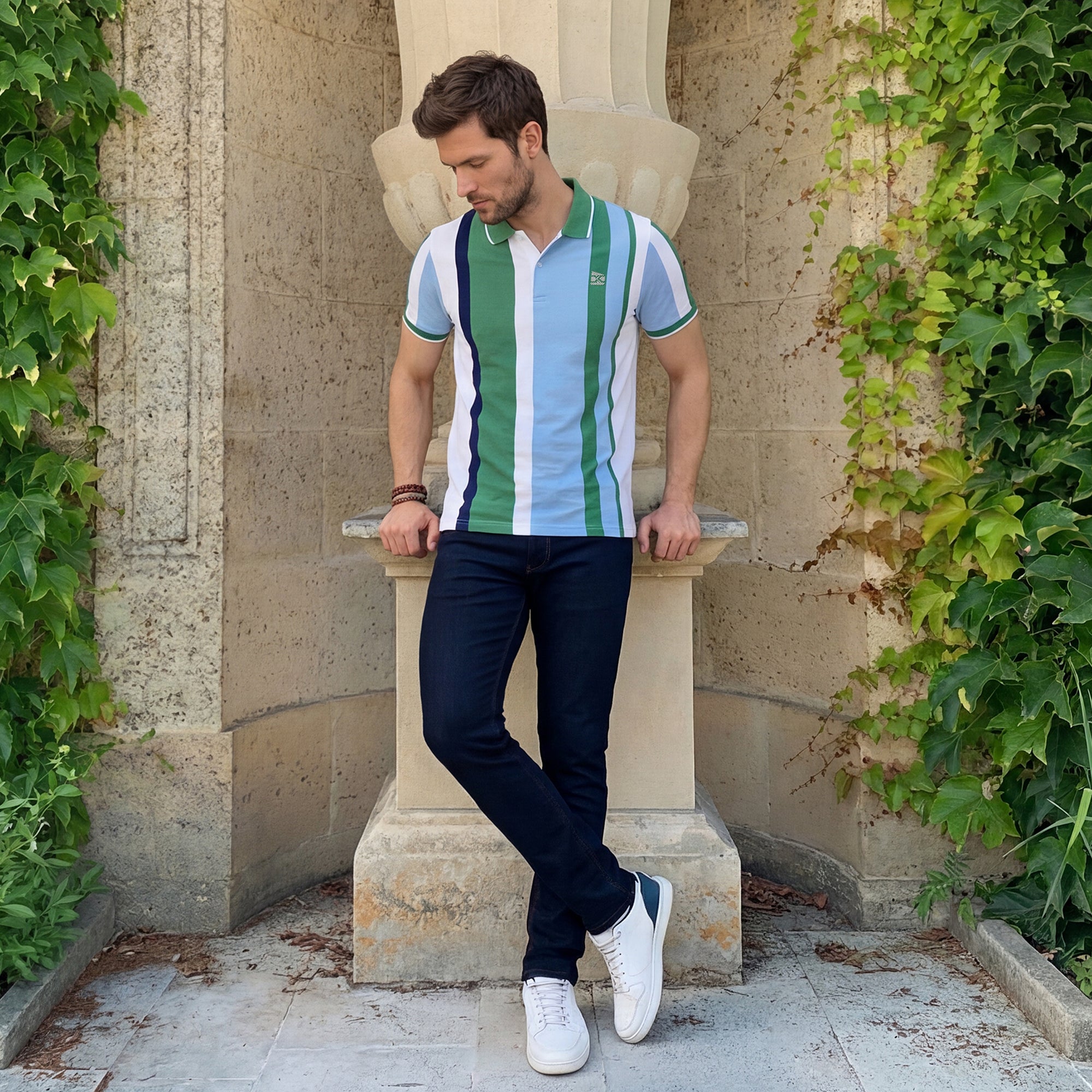 Killer Men Green Printed Slim Fit T-Shirts