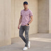 Killer Men Purple Printed Slim Fit T-Shirts