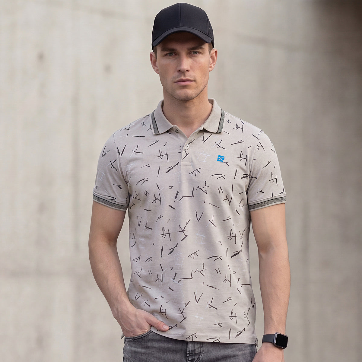 Killer Men Grey Printed Slim Fit T-Shirts
