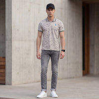 Killer Men Grey Printed Slim Fit T-Shirts