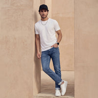 Killer Men White Printed Slim Fit T-Shirts