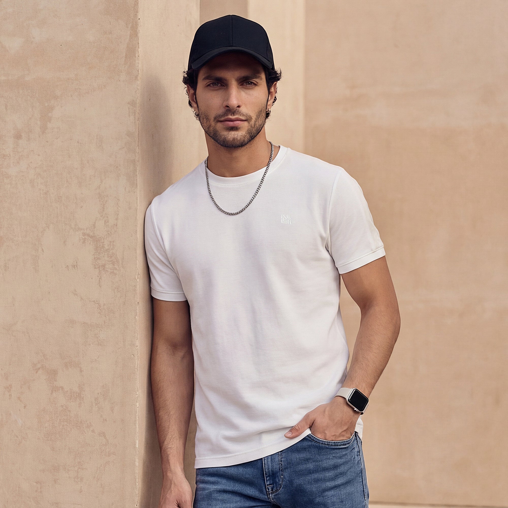 Killer Men White Printed Slim Fit T-Shirts