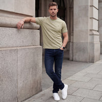 Killer Men Light Green Printed Slim Fit T-Shirts