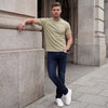 Killer Men Light Green Printed Slim Fit T-Shirts