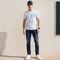Killer Men Blue Printed Slim Fit T-Shirt