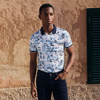Killer Men Blue Printed Slim Fit T-Shirts
