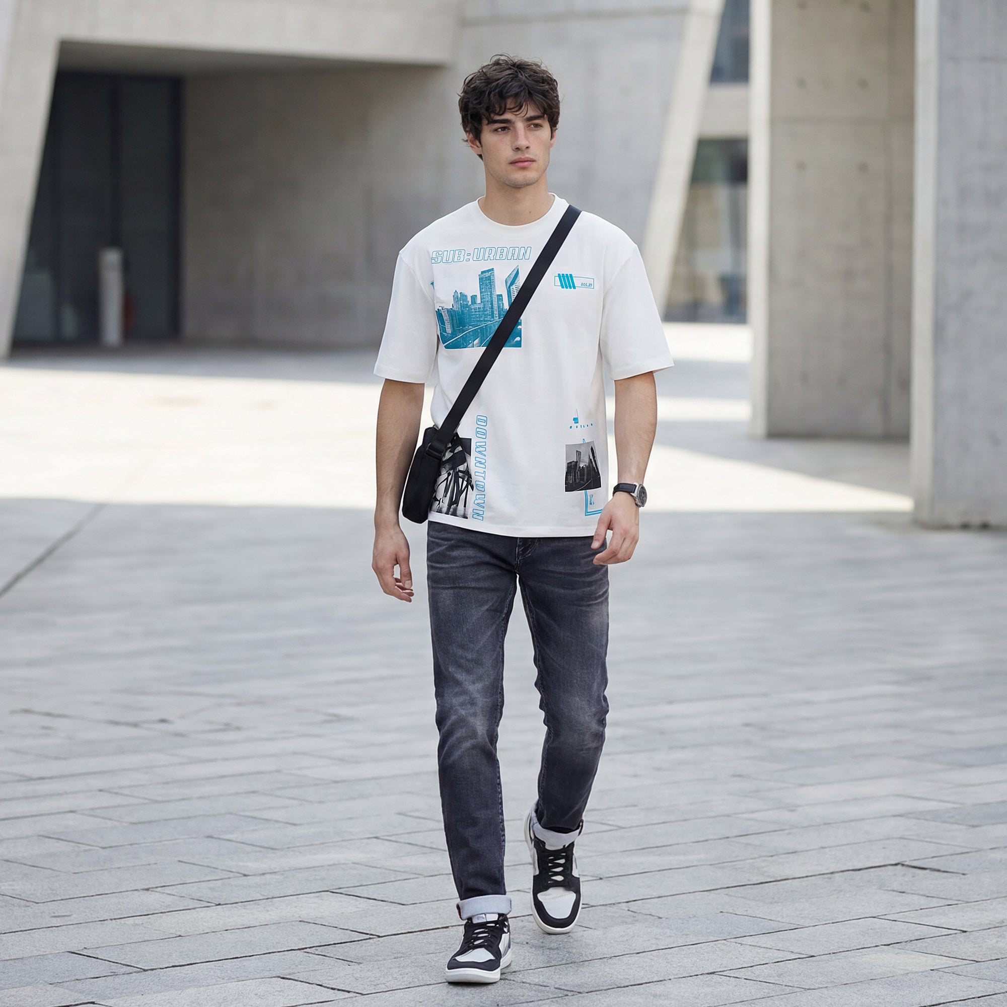 Killer Men White Printed Round Neck T-Shirts