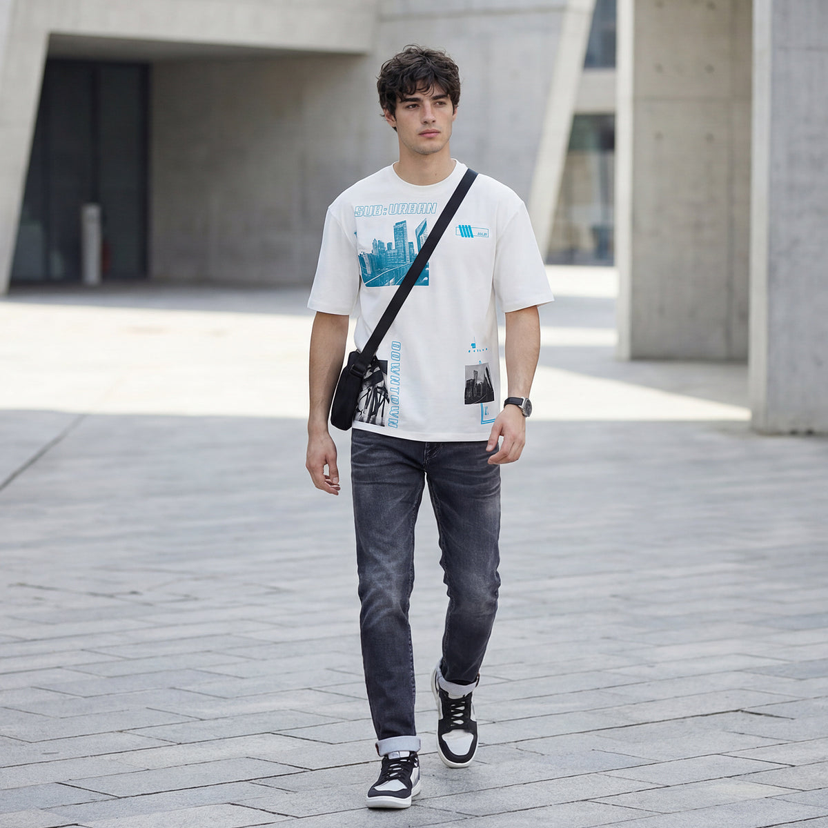 Killer Men White Printed Round Neck T-Shirts