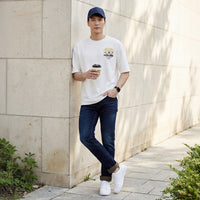 Killer Men White Printed Slim Fit T-Shirt