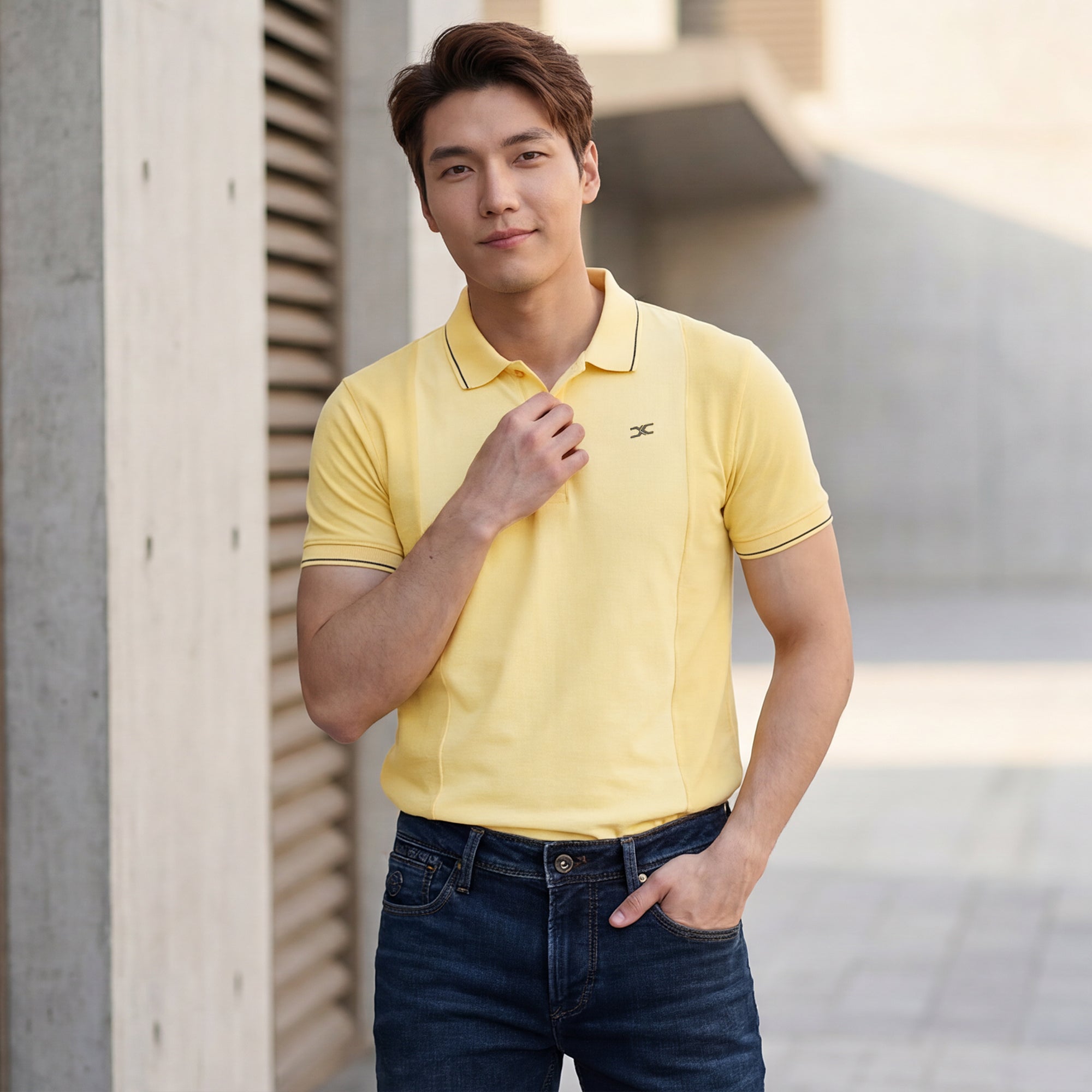 Killer Men Yellow Printed Slim Fit T-Shirts