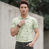 Killer Men Light Green Printed Slim Fit T-Shirts