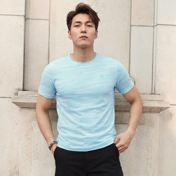 Killer Men Light Green Printed Slim Fit T-Shirts