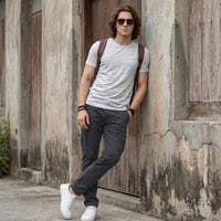 Killer Men Grey Printed Slim Fit T-Shirts