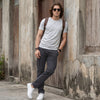 Killer Men Grey Printed Slim Fit T-Shirts